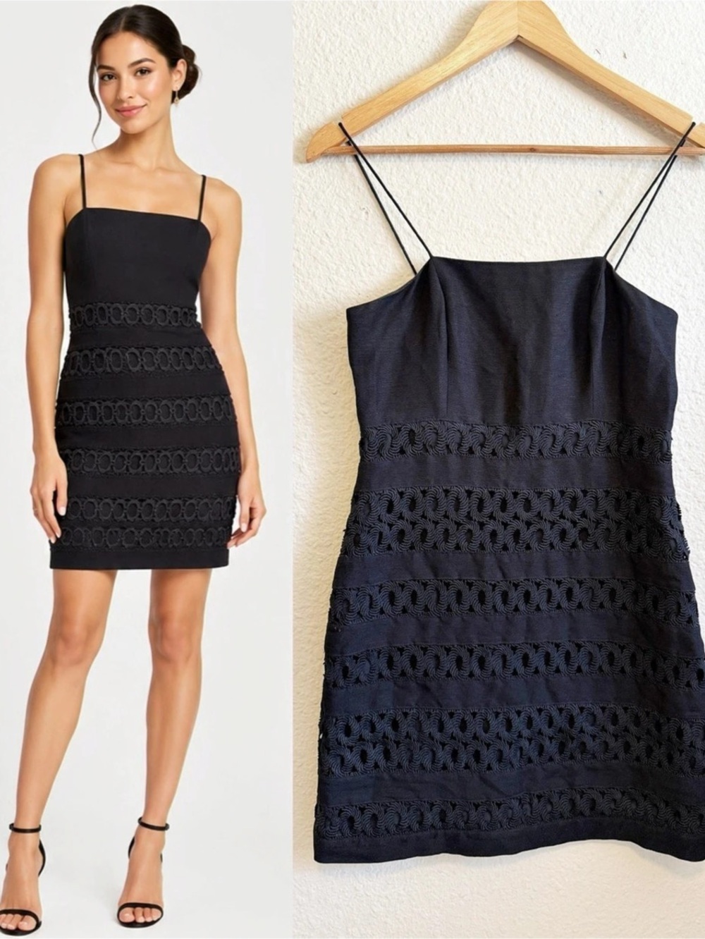 C/MEO Collective Sept Black Textured Mini Dress – Size XS